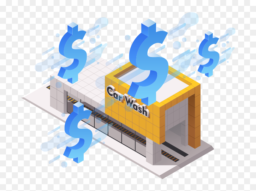 Carwash Dollars Graphic - Graphic Design, HD Png Download - carwash png