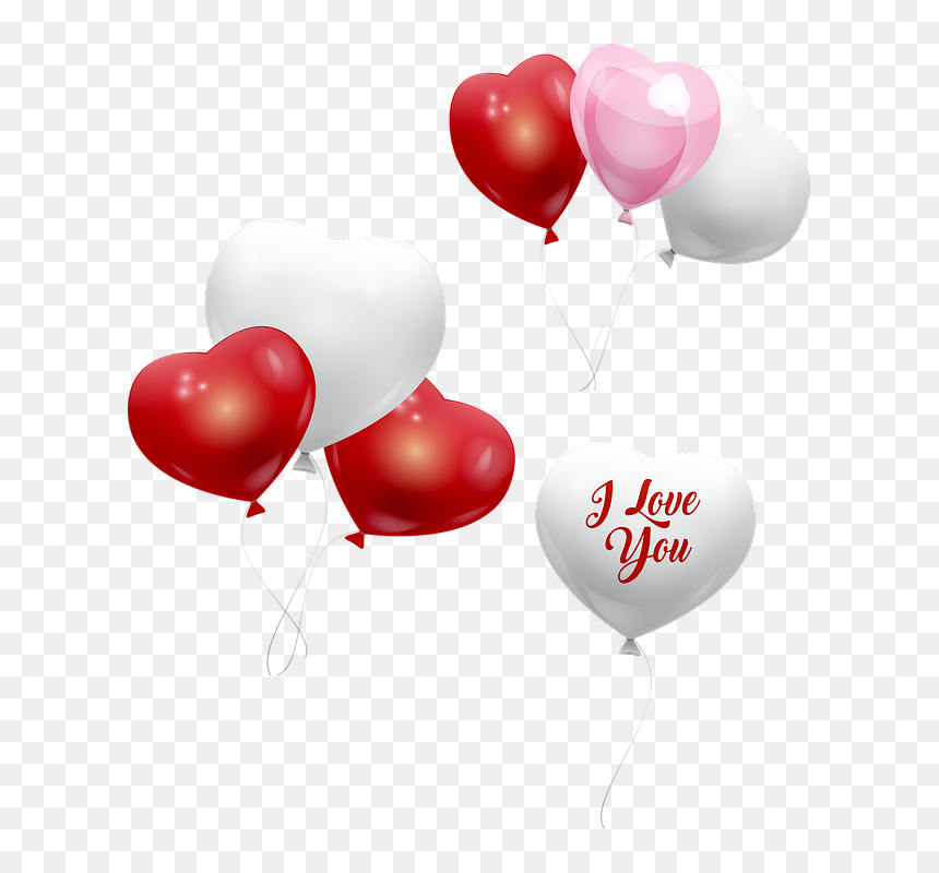 Globos San Valentin Png, Transparent Png - heart balloons png