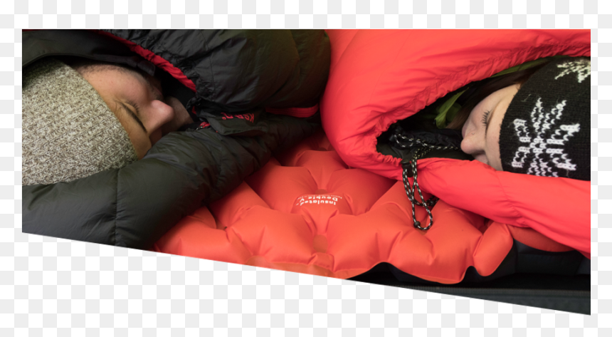 Klymit Static Insulated Double V Two-person Sleeping - Klymit Double V Sleeping Pad, HD Png Download - person sleeping png