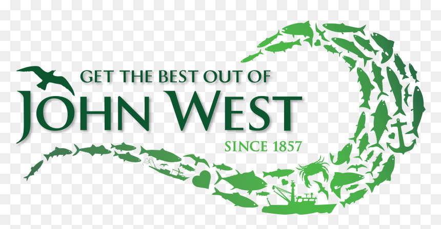 John West Logo Strap W Fish - John West Logo, HD Png Download - fish head png