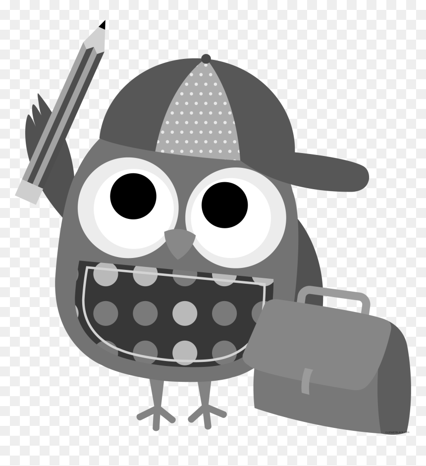 Graphic Freeuse Math Clipart Black And White - Owl Clipart, HD Png Download - white owl png
