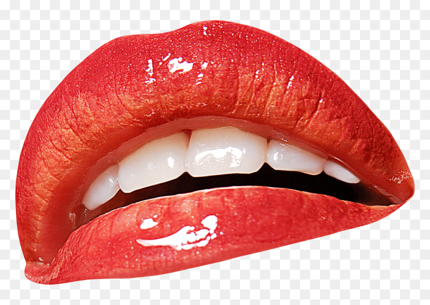 Open Mouth Teeth - Open Mouth Red Lipstick, HD Png Download - mouth.png