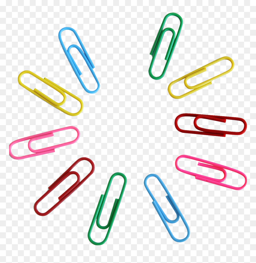 Lighter Clip Adhesive - Color Paper Clip Png, Transparent Png - binder clip png