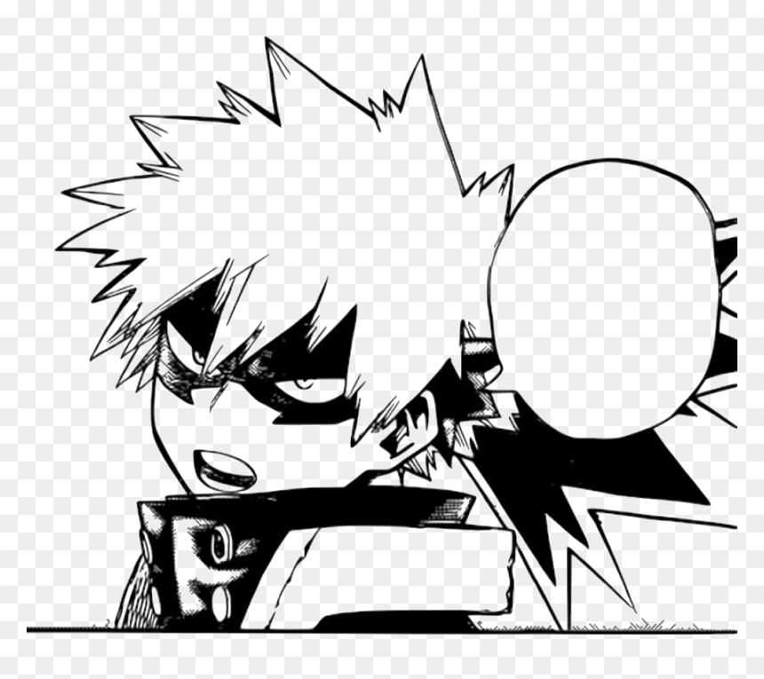 Theworldsmychessboard He Looks So Soft And Cute - Kirishima Black And White, HD Png Download - bakugou png