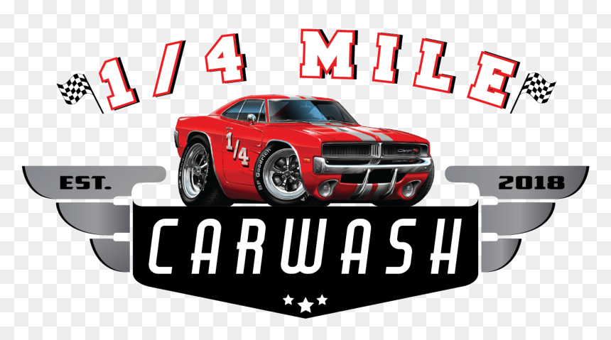 1/4 Mile Car Was Okotoks - Performance Car, HD Png Download - carwash png
