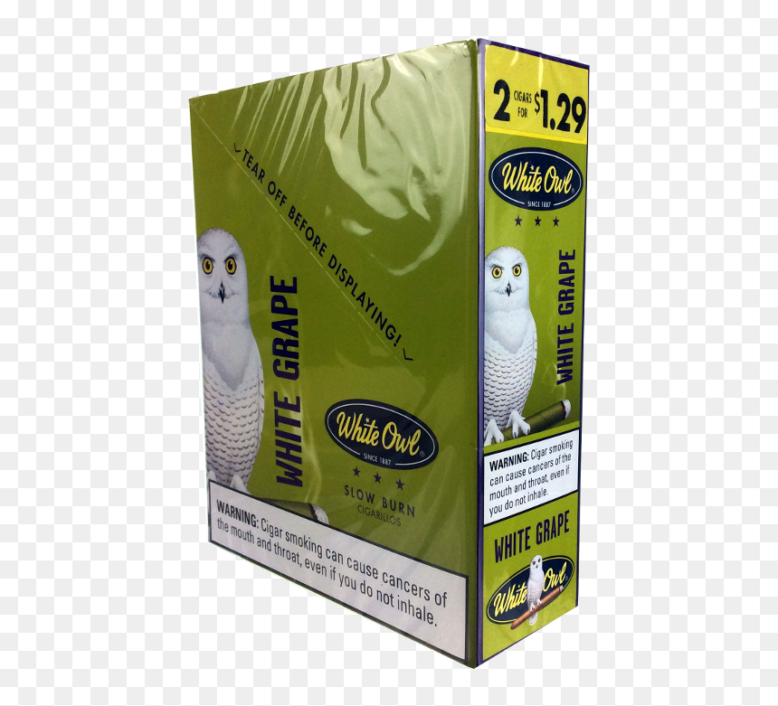 White Owl White Grape 2/1 - White Grape White Owl Box, HD Png Download - white owl png