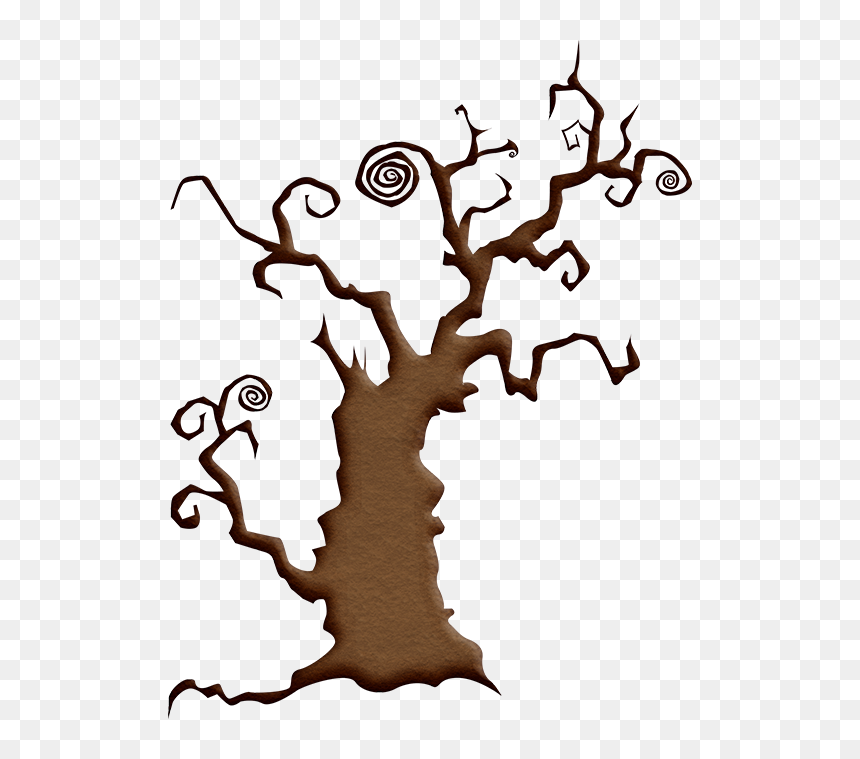 Transparent Arbre Clipart - Horror Trees Cartoon Images Png, Png Download - halloween tree png