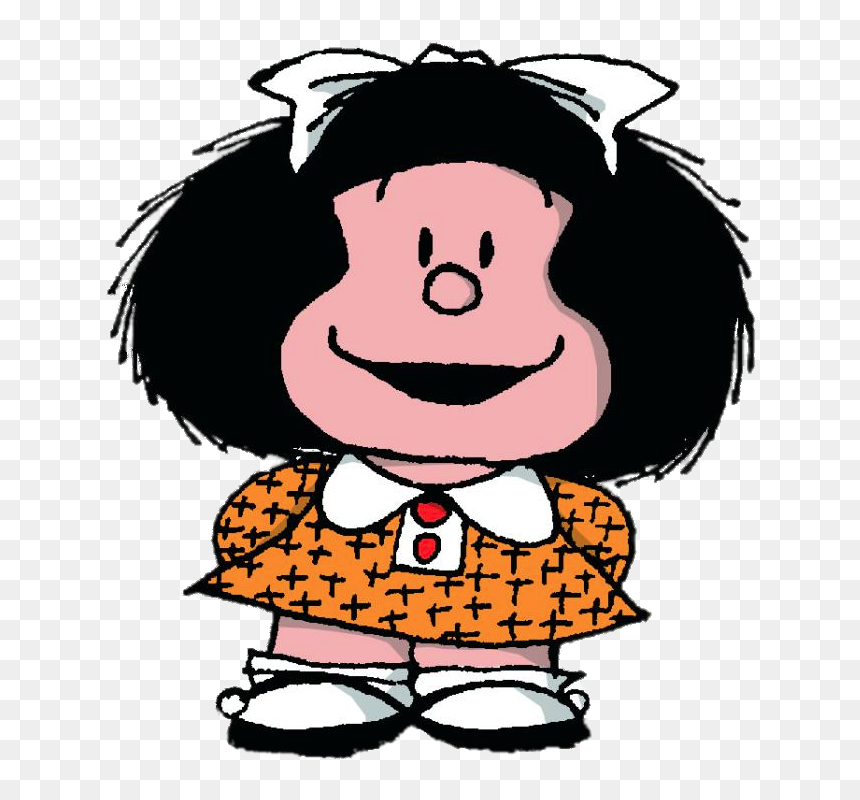 Mafalda Orange Dress - Mafalda, HD Png Download - pink dress png