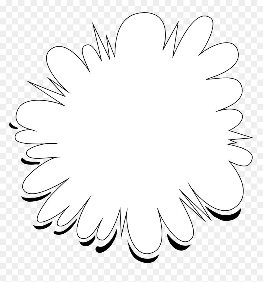Line Art, HD Png Download - white burst png