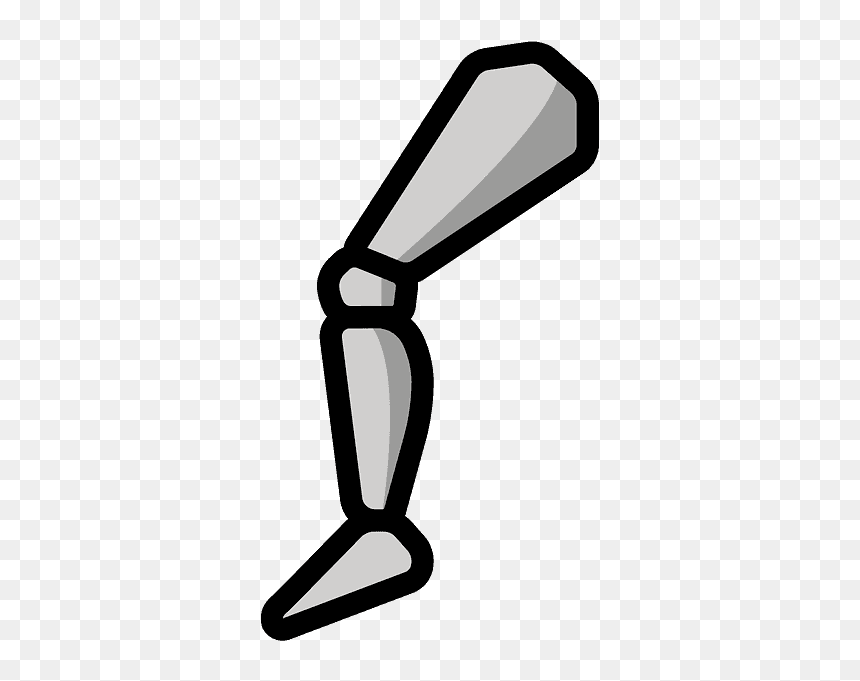 Mechanical Leg Emoji Clipart - Drawing, HD Png Download - arm emoji png