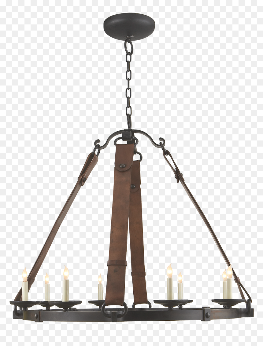 Visual Comfort Dressage Chandelier Aged Iron, HD Png Download - chandelier silhouette png