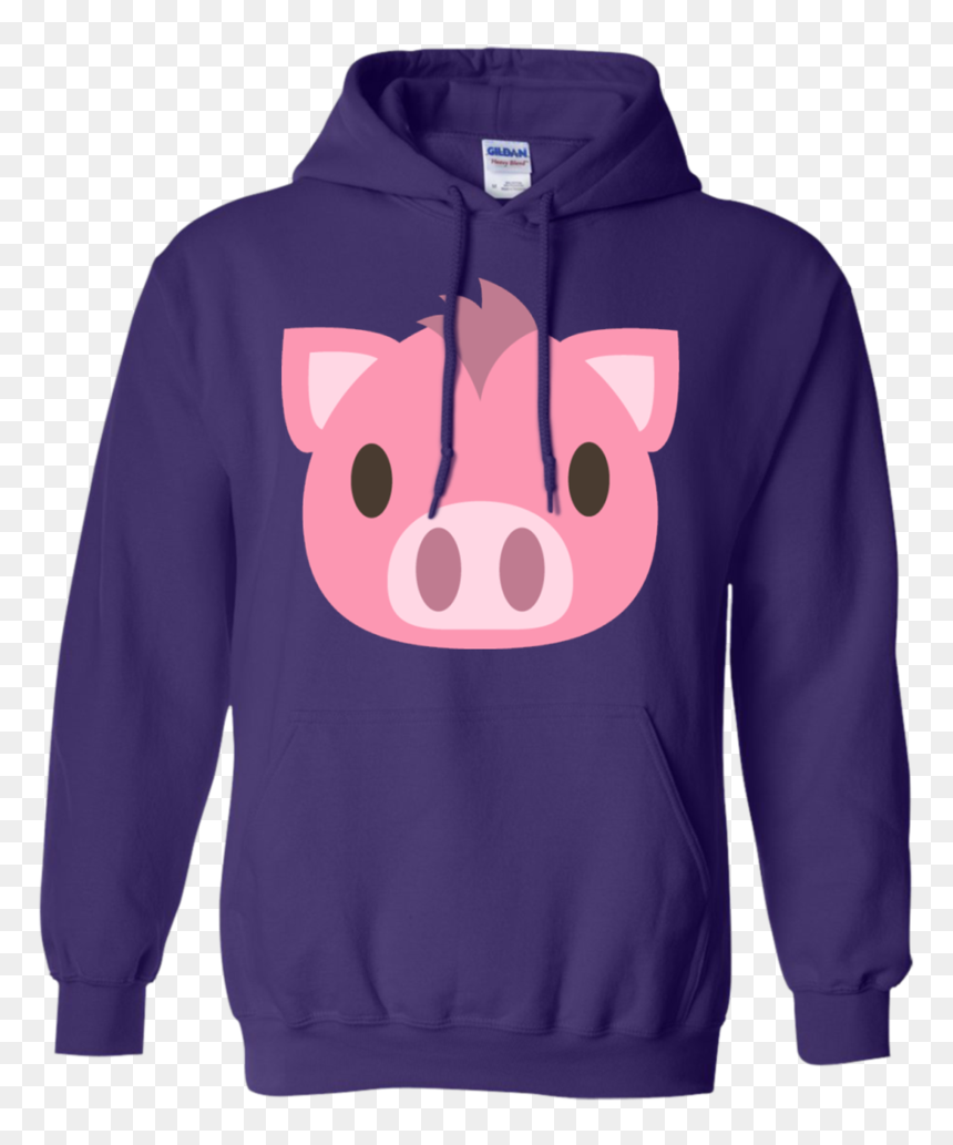 Pig Face Emoji Hoodie - Its A Dawn Thing, HD Png Download - pig emoji png