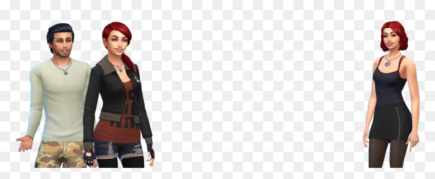 1896747159 Rowan-family - Girl, HD Png Download - the sims 4 png