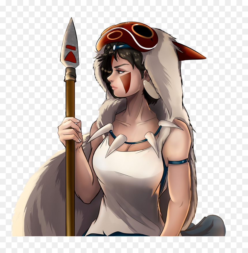 Cartoon, HD Png Download - princess mononoke png
