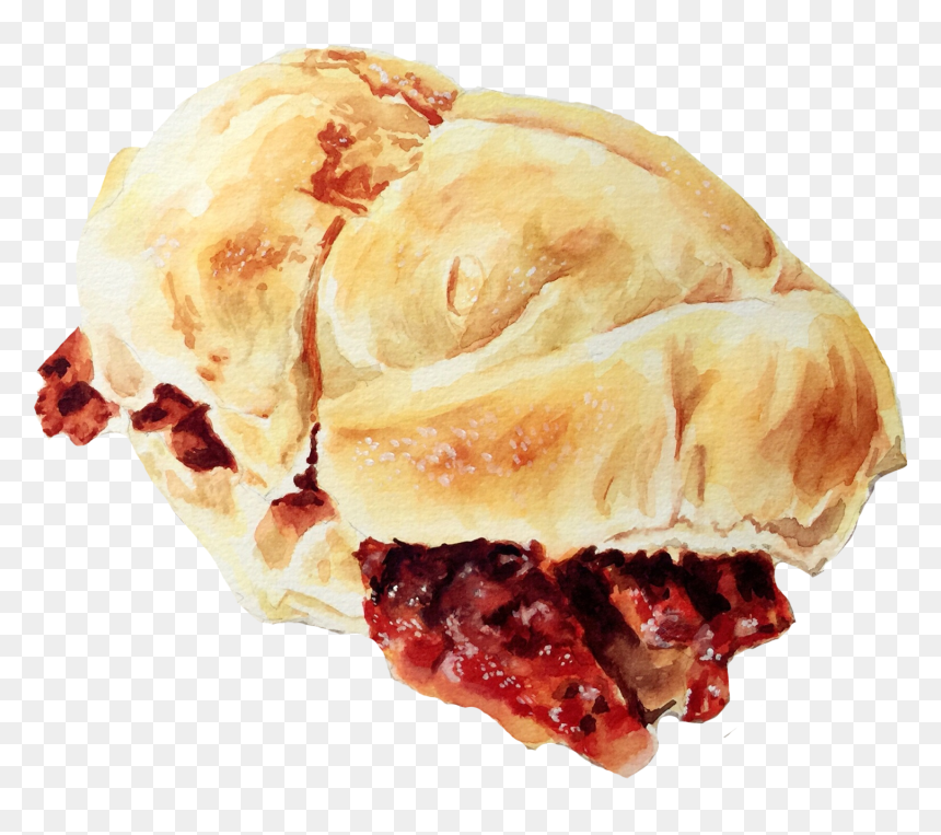 Pork Drawing Empanada - Pork Chop Bun, HD Png Download - empanada png
