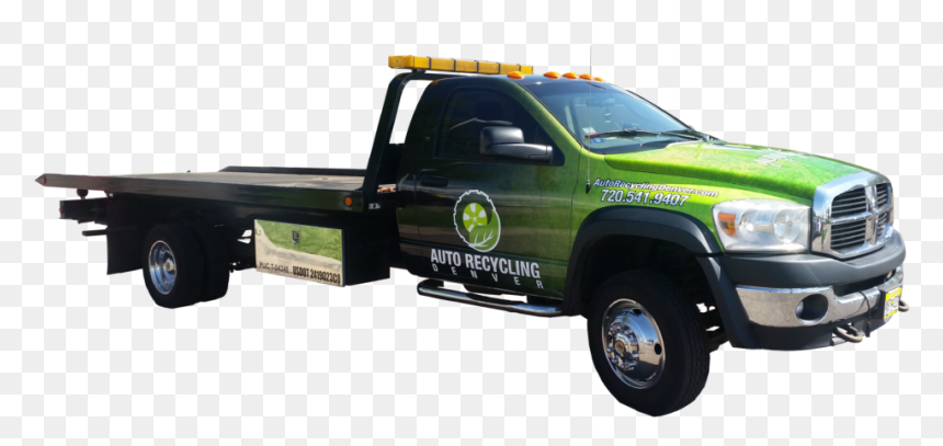 Auto Recycling Denver Tow Truck - Pickup Truck, HD Png Download - junk car png