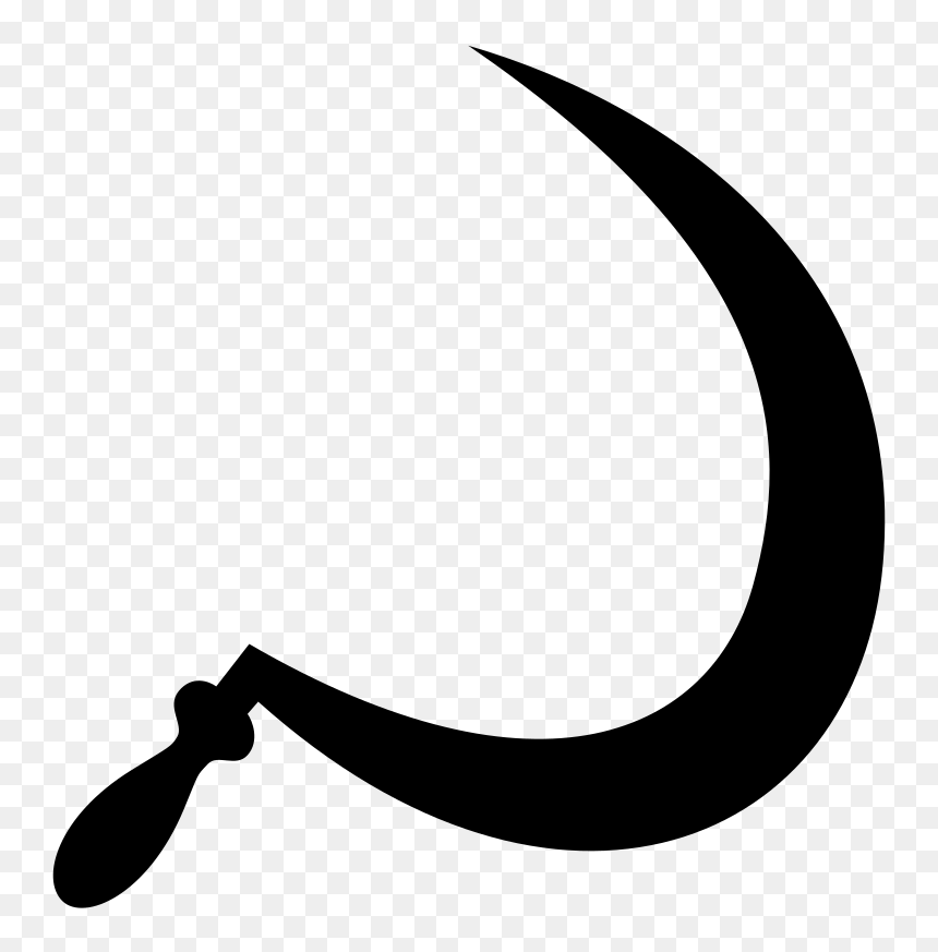 Hammer And Sickle Without Hammer, HD Png Download - hammer silhouette png