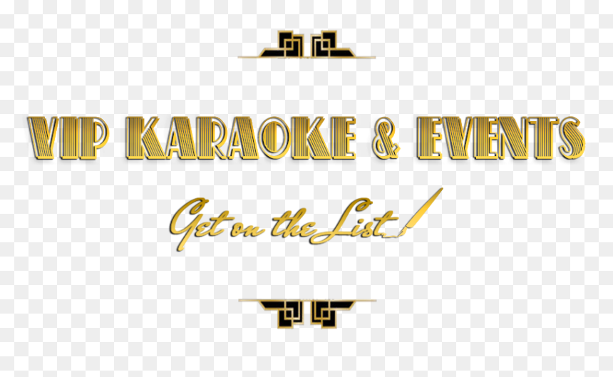 Vip Karaoke & Events - Calligraphy, HD Png Download - karaoke night png