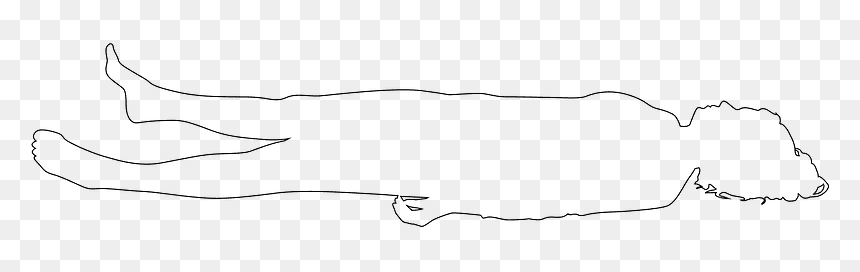 Line Art, HD Png Download - person sleeping png