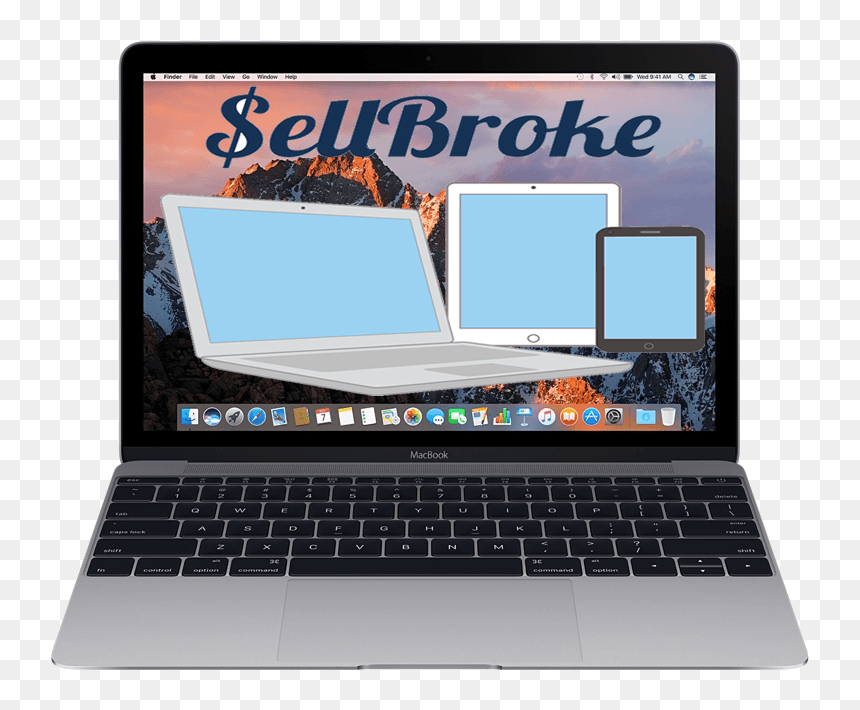 Sell Broken Macbook 12-inch - Patch Panel, HD Png Download - broken computer png