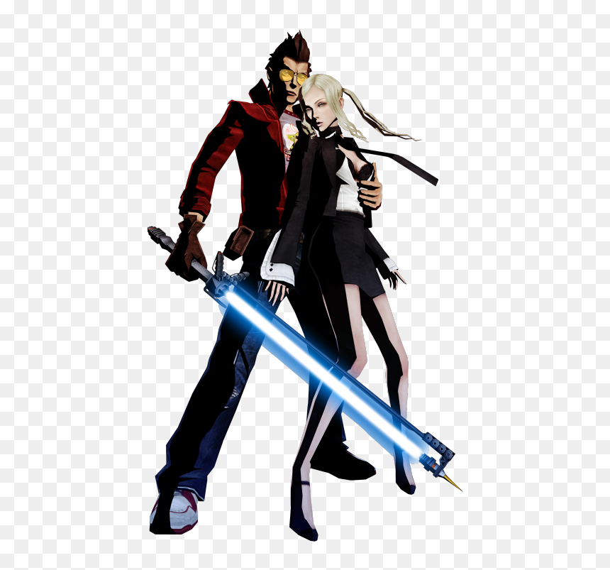 No More Heroes - Travis Touchdown And Sylvia, HD Png Download - travis touchdown png