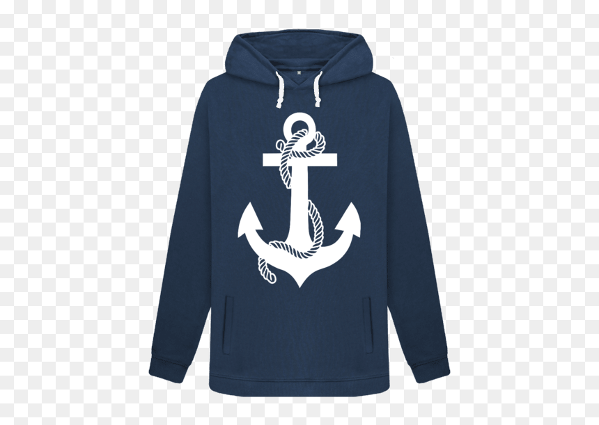 Hoodie, HD Png Download - navy anchor png