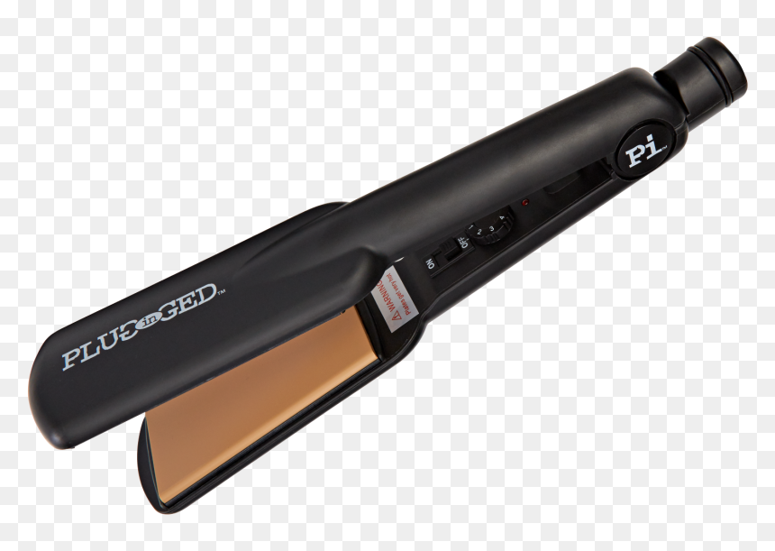 The Plugged In Heatmaster Ceramic Flat Iron Creates - Hair Iron, HD Png Download - flat iron png