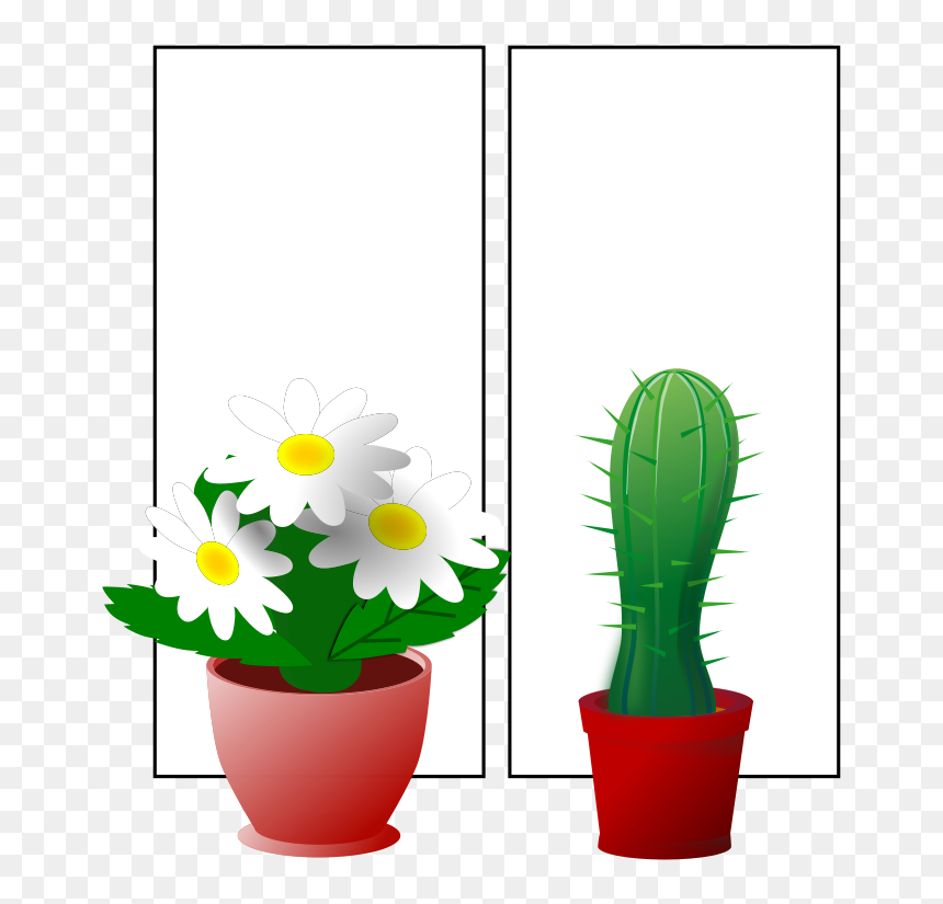 Free Window With Plants - Clip Art, HD Png Download - water plants png