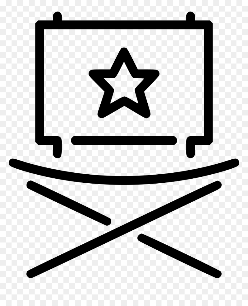 Director Chair - Transparent Event Icon Png, Png Download - directors chair png