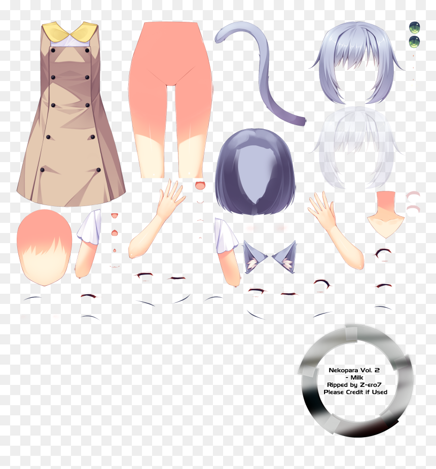 Nekopara Vol 2 Milk , Png Download, Transparent Png - nekopara png
