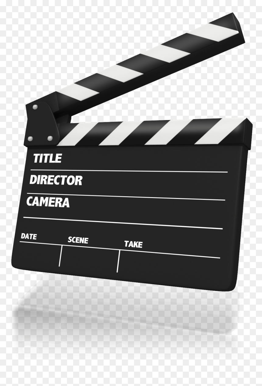 Film With White Background, HD Png Download - clapper board png