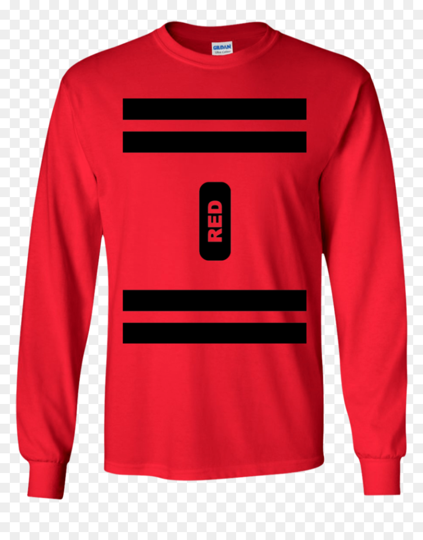 Red Crayon Costume Long Sleeve T-shirt - T Shirt Gay Transparent Background, HD Png Download - red crayon png