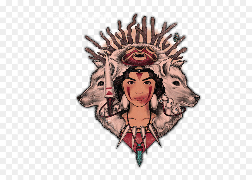 Illustration, HD Png Download - princess mononoke png