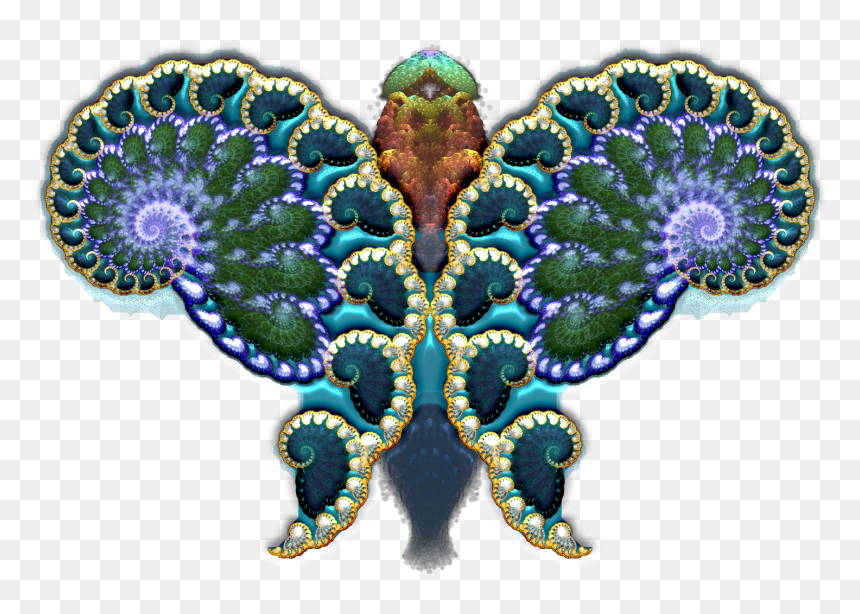 Fractal Butterfly, Jewel, Layer, Png, Wings, Hq Photo - Butterfly Fractal Wings, Transparent Png - butterfly wing png