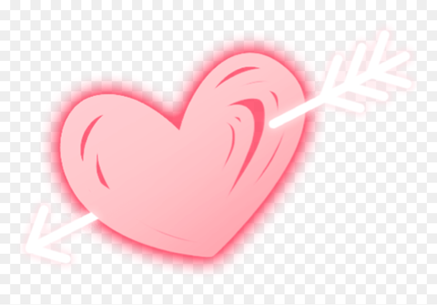 #neon #heart #love #lovely #lloveyou #pink #pinkheart - Love, HD Png Download - neon heart png