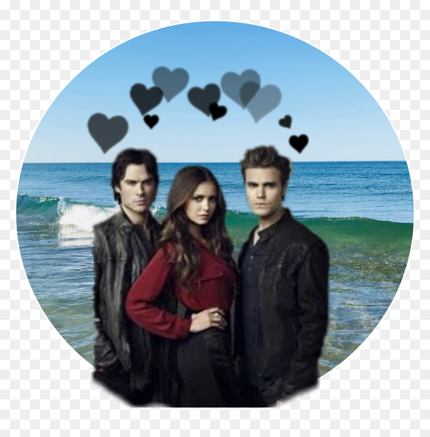 Paul Wesley Is My Idol And I Luv Him Name The Show - Vampire Diaries Elena Damon Stefan, HD Png Download - paul wesley png