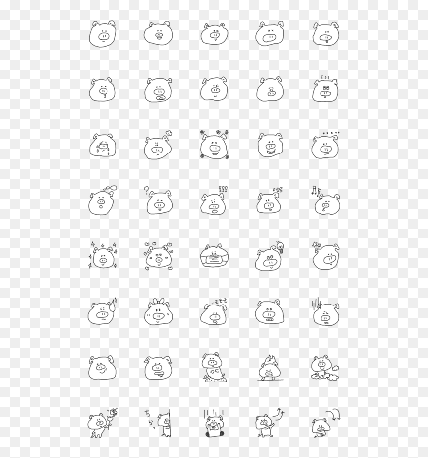 Pattern Small Heart Gif, HD Png Download - pig emoji png