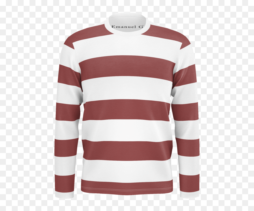 Red Horizontal Stripes - Long-sleeved T-shirt, HD Png Download - horizontal stripes png