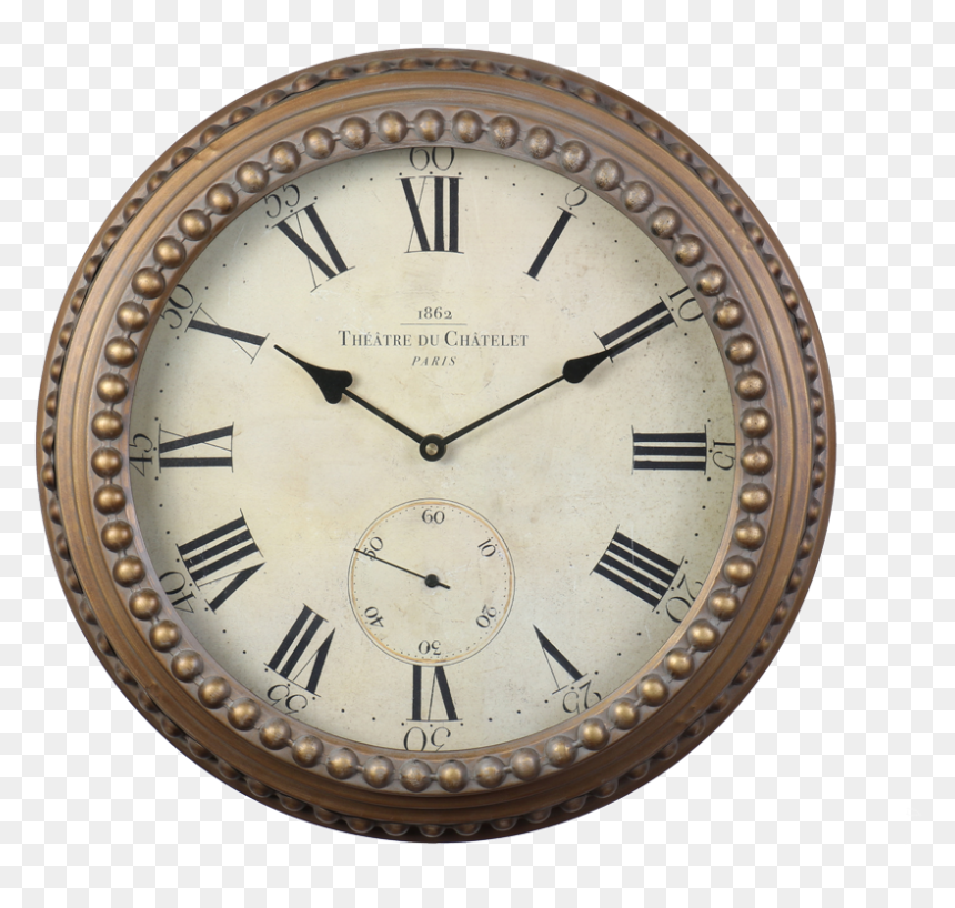 Chatelet Clock Gold - 5 Minutes Before Midnight, HD Png Download - gold clock png