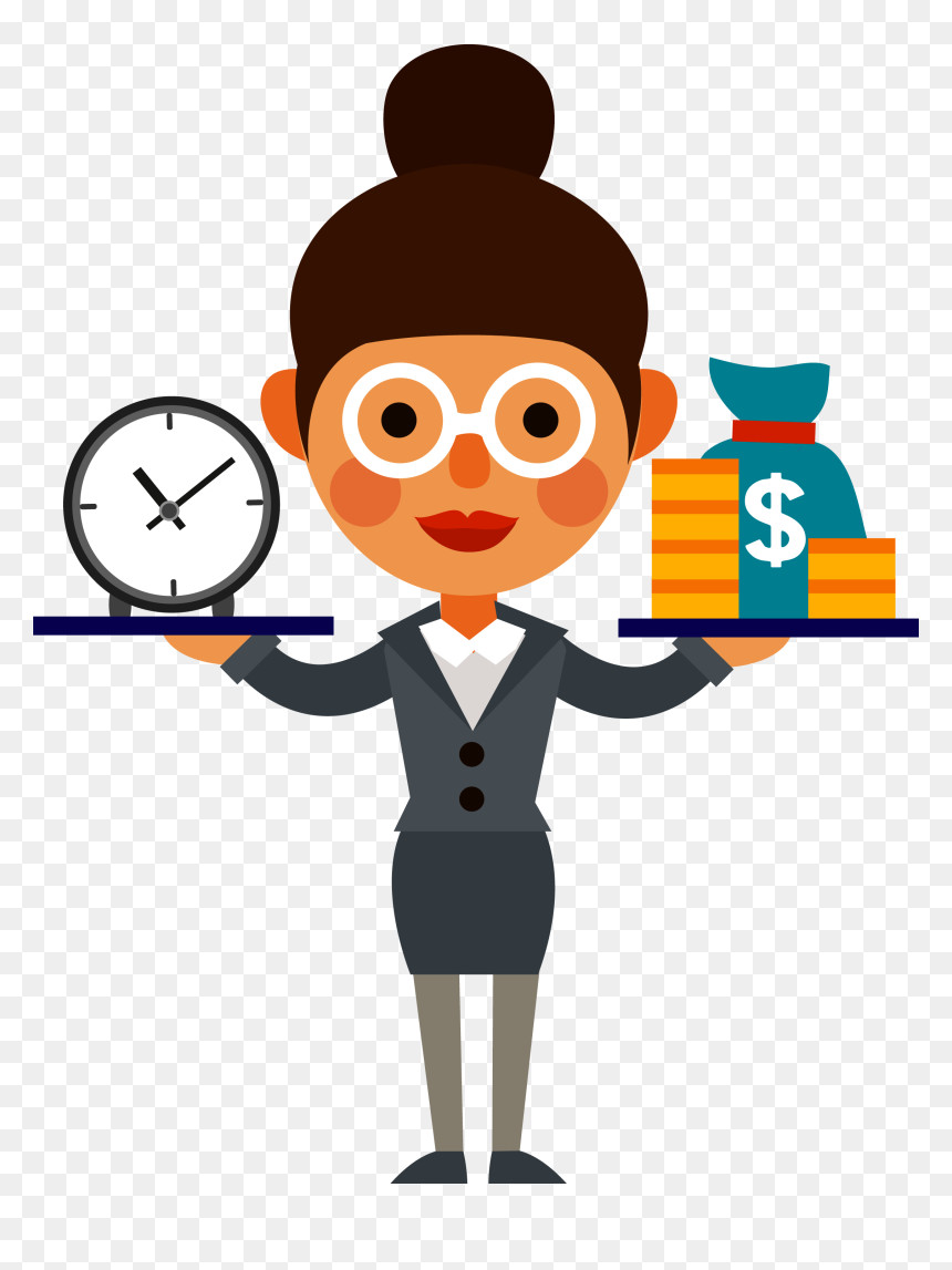 Business Adobe Illustrator Clip Art - Free Clip Art Time Money, HD Png Download - money clip art png