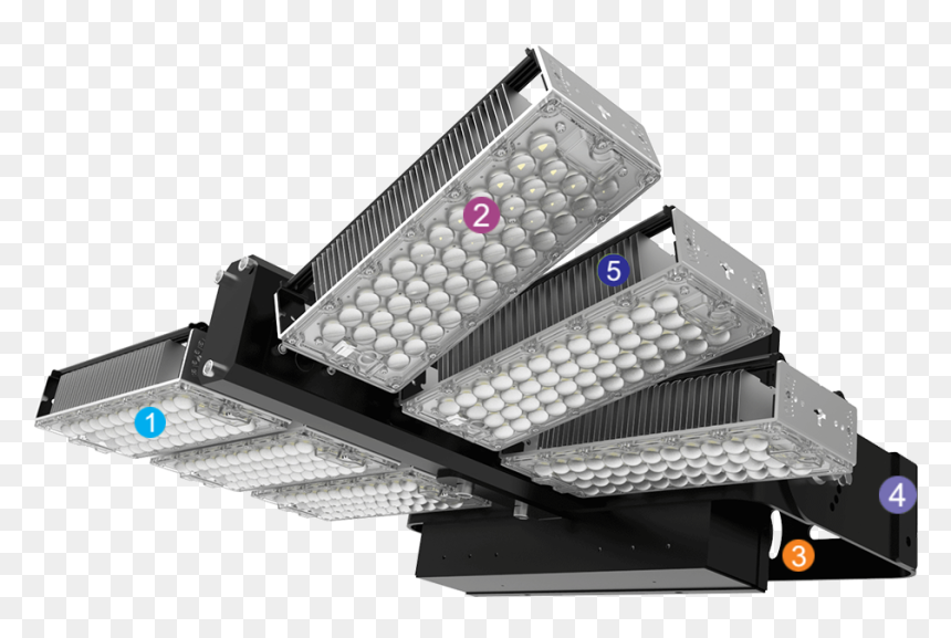 800w 960w Led High Mast Light Features - كشافات ملاعب, HD Png Download - light shining down png