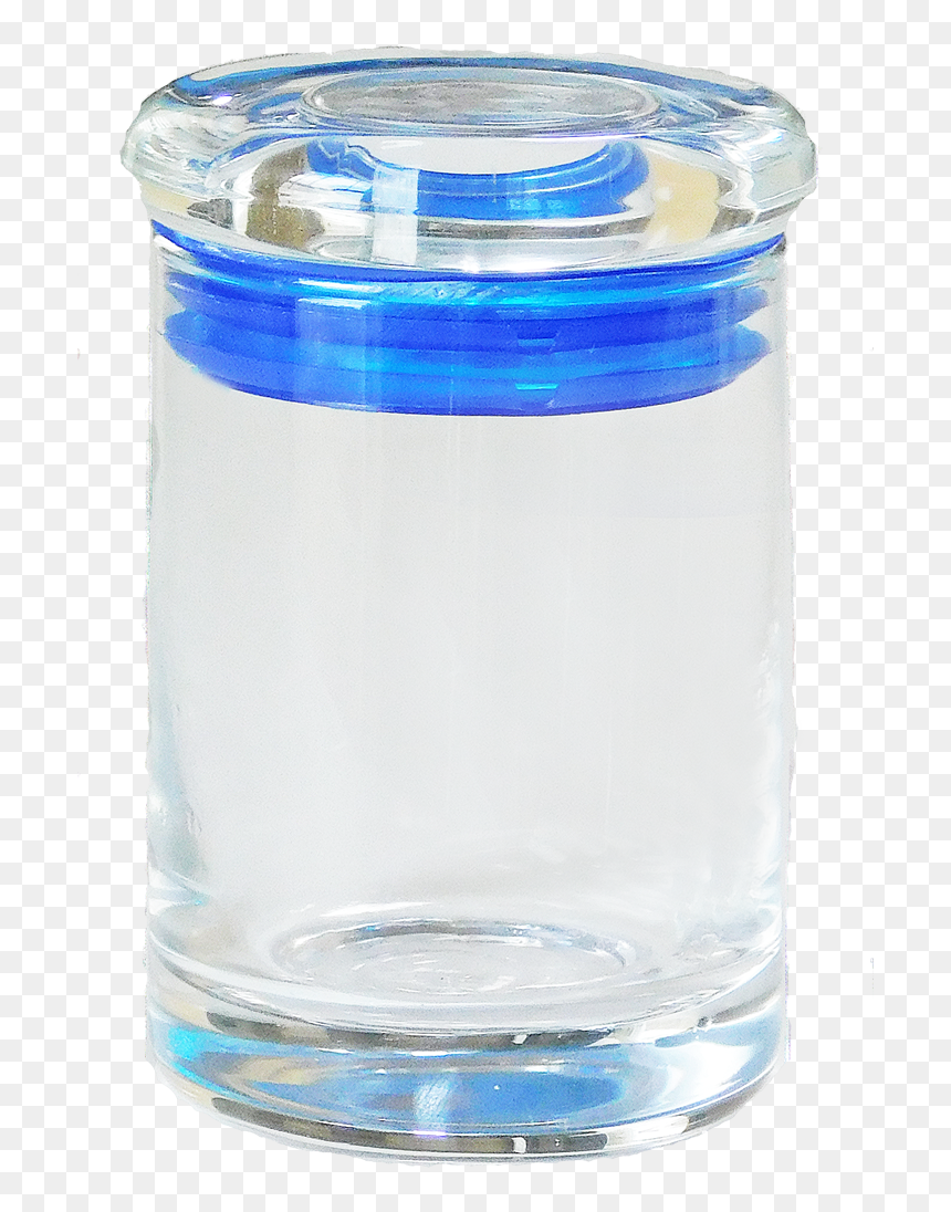 3oz Glass Jar/glass Lid/blue Seal (72 Jars Per Case) - Reflection, HD Png Download - jar of weed png