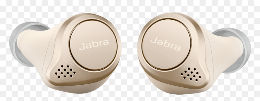 Jabra Elite 75t Gold Beige, HD Png Download - gold microphone png