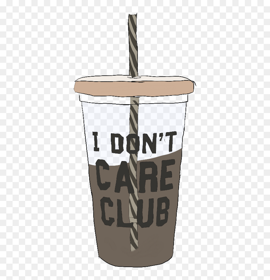 Coffee Ice Icecoffee Glass Idontcare Freetoedit, HD Png Download - glass cup png