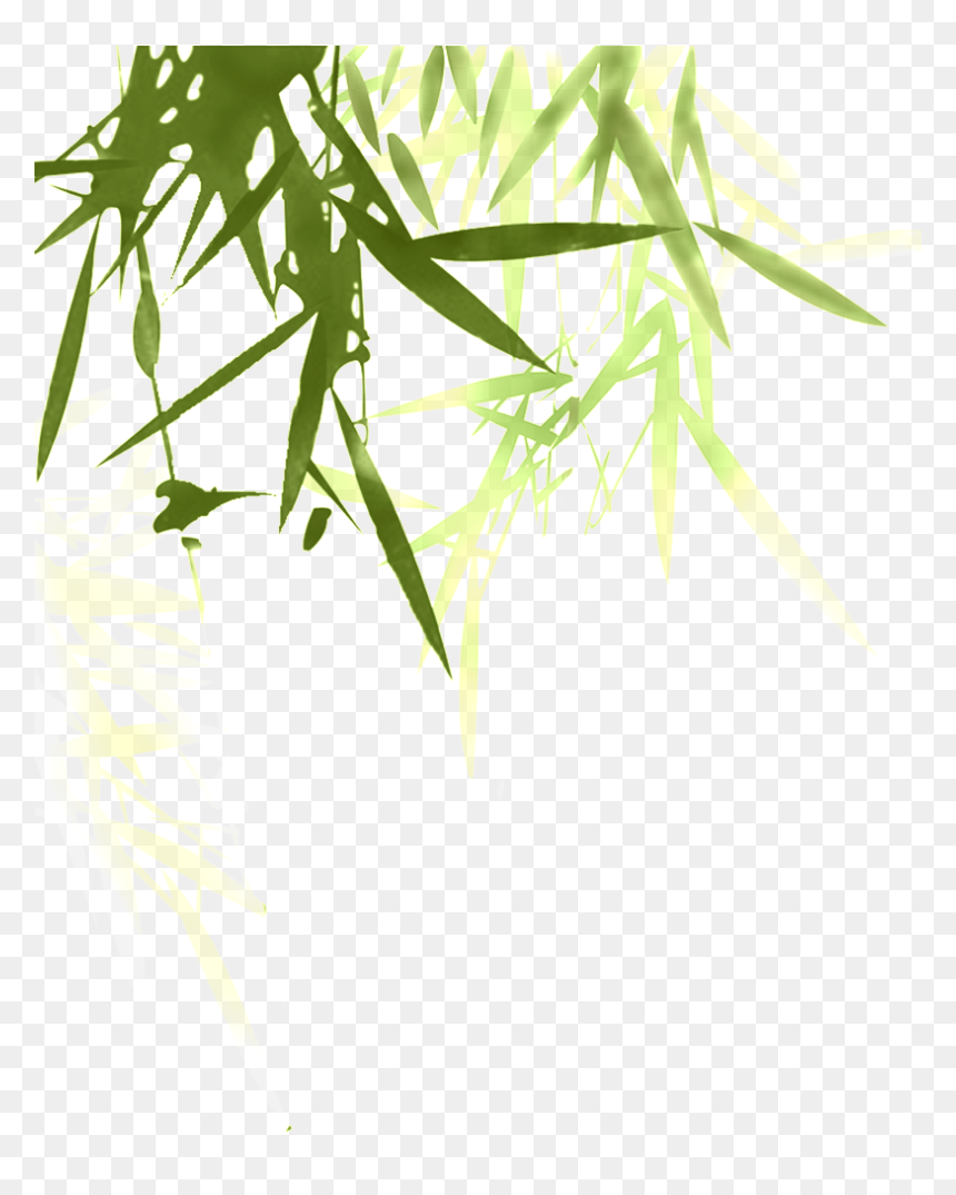 Beautiful Bamboo Leaves Hd Png - 中國 風 海報, Transparent Png - bamboo border png
