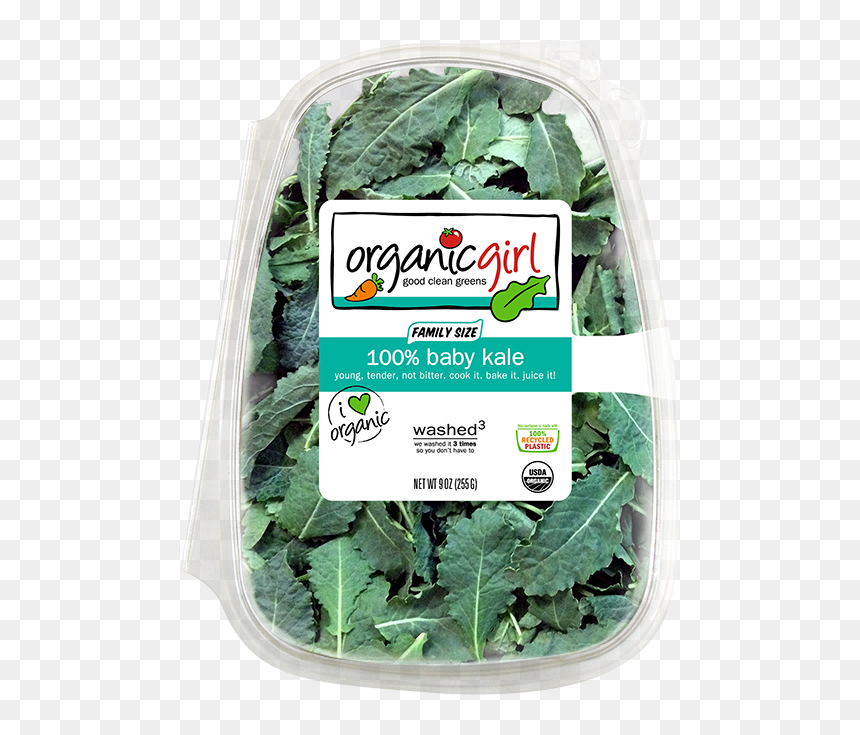 Baby Spinach Organic Girl, HD Png Download - collard greens png