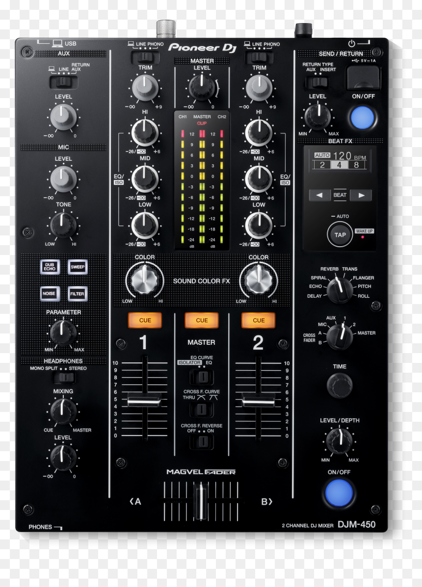 Djm-450, HD Png Download - dj mixer png