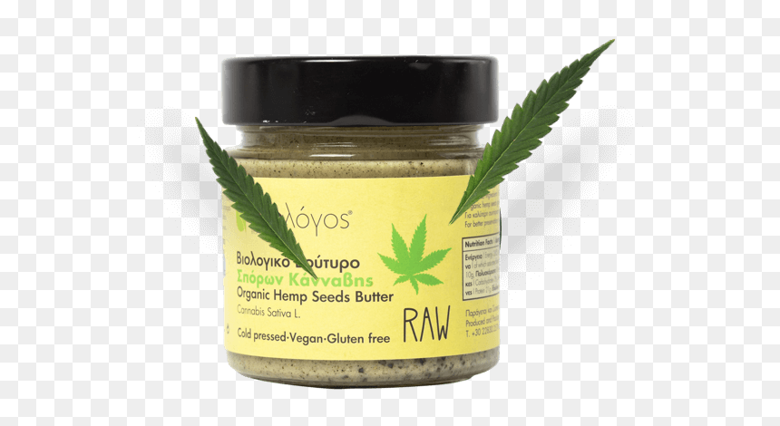 Hemp Seed Butter Jar - Cosmetics, HD Png Download - jar of weed png