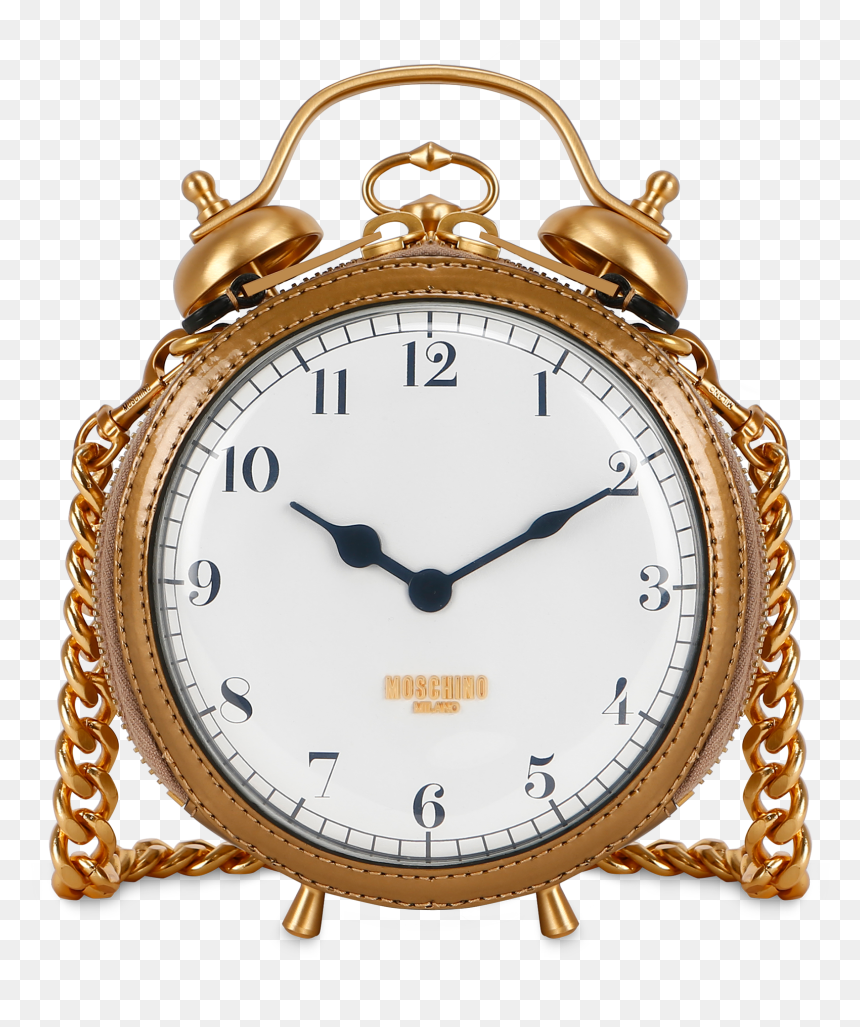 Transparent Gold Clock Png - Moschino, Png Download - gold clock png