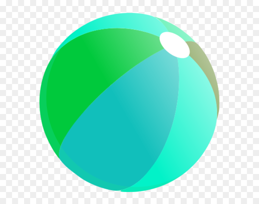 Beachball Clipart 2 Ball - Beach Ball, HD Png Download - beach ball clipart png